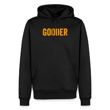 Besser - Männer Premium Bio Hoodie - Schwarz - Vorne - Nico (187cm)