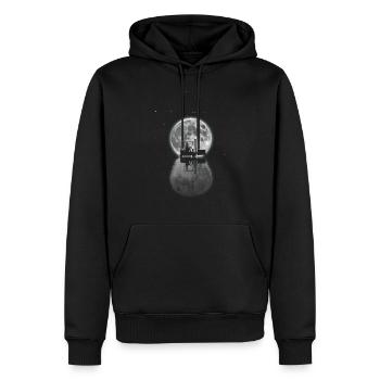 Gabelstaplerfahrer Moon-zertifizierter Gabelstaple - Männer Premium Bio Hoodie - Schwarz - Vorne - Nico (187cm)