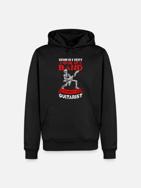 Guitariste, groupe de rock, musique rock, Gitzarre - Sweat à capuche Premium bio Homme - noir