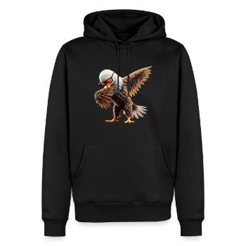 Dabbing Adler Tier Tierliebhaber Cool Motiv Dab - Männer Premium Bio Hoodie - Schwarz - Vorne - Nico (187cm)