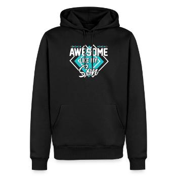 Großartig wie mein Sohn - Männer Premium Bio Hoodie - Schwarz - Vorne - Nico (187cm)