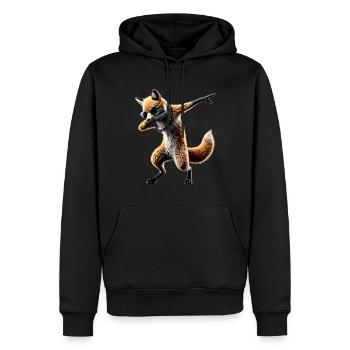 Lustiger Dabbing Fuchs Dance Tierliebhaber Dab - Männer Premium Bio Hoodie - Schwarz - Vorne - Nico (187cm)