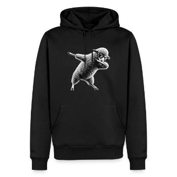 Lustiger Dabbing Schaf Tanzen Tierliebhaber Dab - Männer Premium Bio Hoodie - Schwarz - Vorne - Nico (187cm)