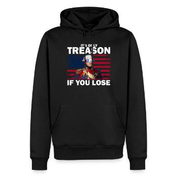 Es ist nur Verrat, wenn Sie George Washington verl - Männer Premium Bio Hoodie - Schwarz - Vorne - Nico (187cm)