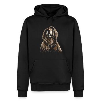 Lustige Golden Retriever Hund Kunst Hundebesitzer - Männer Premium Bio Hoodie - Schwarz - Vorne - Nico (187cm)