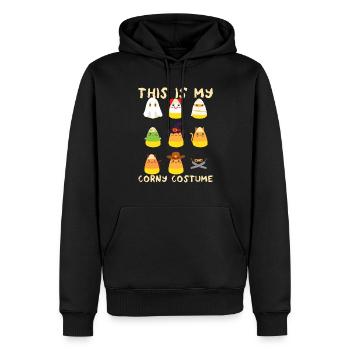 Das ist mein kitschiges Halloween-Kostüm für Kinde - Männer Premium Bio Hoodie - Schwarz - Vorne - Nico (187cm)