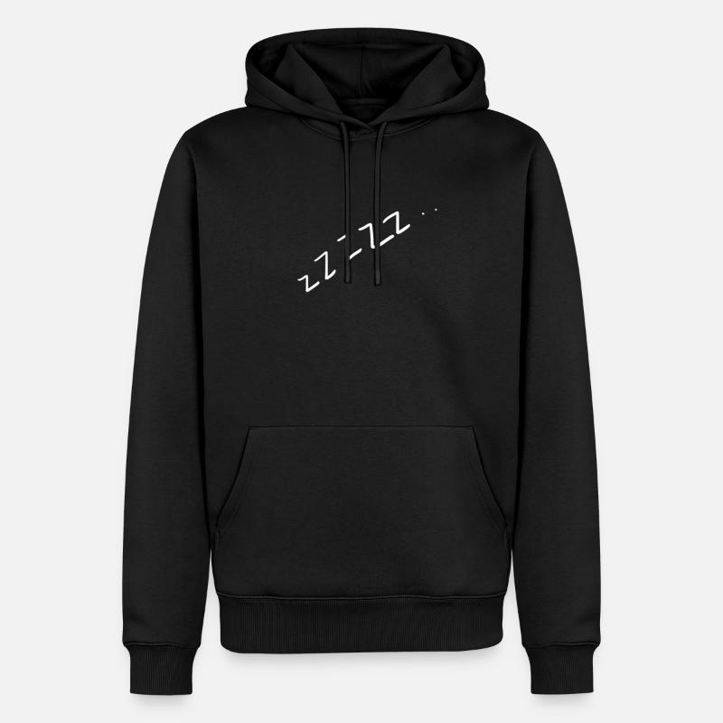 Langschläfer - Männer Premium Bio Hoodie - Schwarz