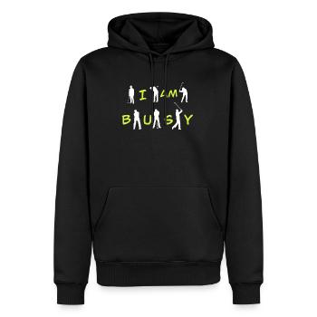 Golf spielen - Männer Premium Bio Hoodie - Schwarz - Vorne - Nico (187cm)