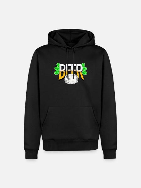 Bier - Männer Premium Bio Hoodie - Schwarz