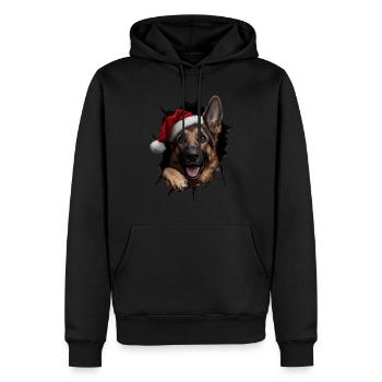 Hundebesitzer Hunde Weihnachten Weihnachts Hund - Männer Premium Bio Hoodie - Schwarz - Vorne - Nico (187cm)