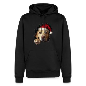 Hundebesitzer Hunde Weihnachten Weihnachts Hund - Männer Premium Bio Hoodie - Schwarz - Vorne - Nico (187cm)