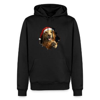 Hundebesitzer Hunde Weihnachten Weihnachts Hund - Männer Premium Bio Hoodie - Schwarz - Vorne - Nico (187cm)