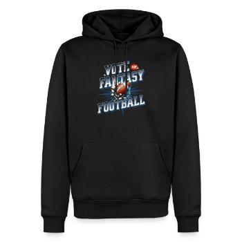 Stimmen Sie für Fantasy Football. Fantasy Football - Männer Premium Bio Hoodie - Schwarz - Vorne - Nico (187cm)