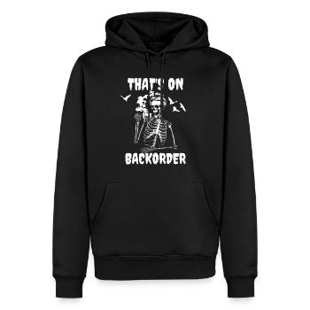 Das ist im Rückstand. Womens Halloween Pharmacy Te - Männer Premium Bio Hoodie - Schwarz - Vorne - Nico (187cm)