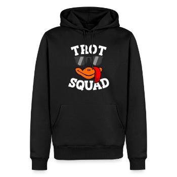 Trab-Trupp Truthahn-Trott-Thanksgiving-Trab-Trupp - Männer Premium Bio Hoodie - Schwarz - Vorne - Nico (187cm)
