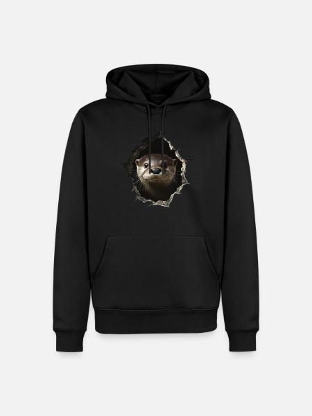 Lustiges Otter Otter Liebhaber Süße Otter Zoo - Männer Premium Bio Hoodie - Schwarz