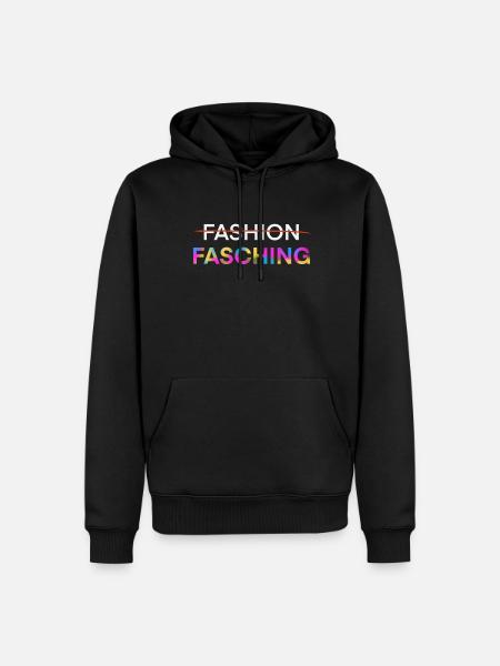 Fasching - Karneval - Männer Premium Bio Hoodie - Schwarz