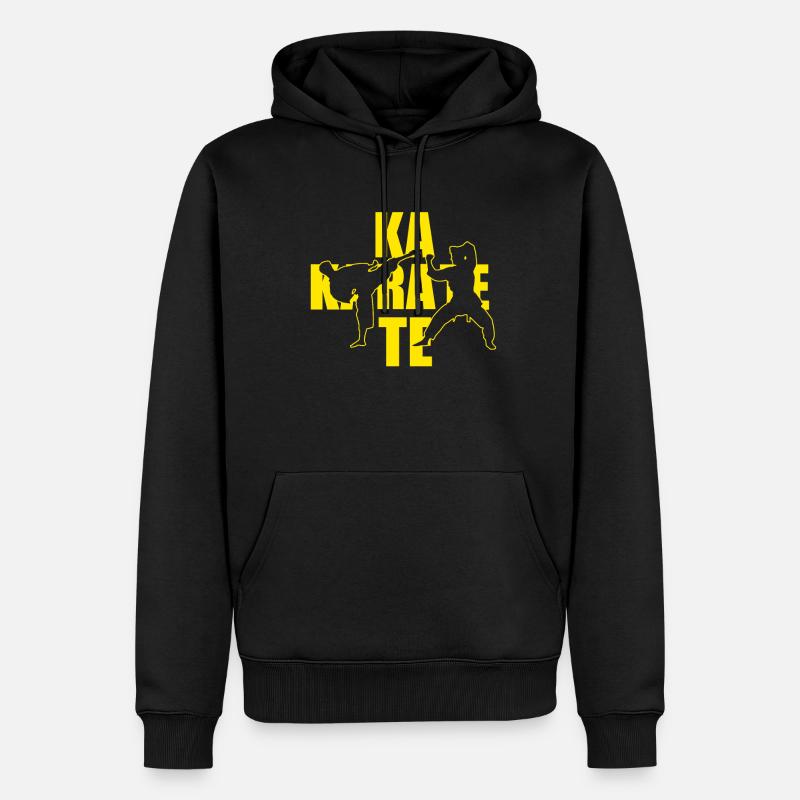 Karate - Männer Premium Bio Hoodie - Schwarz