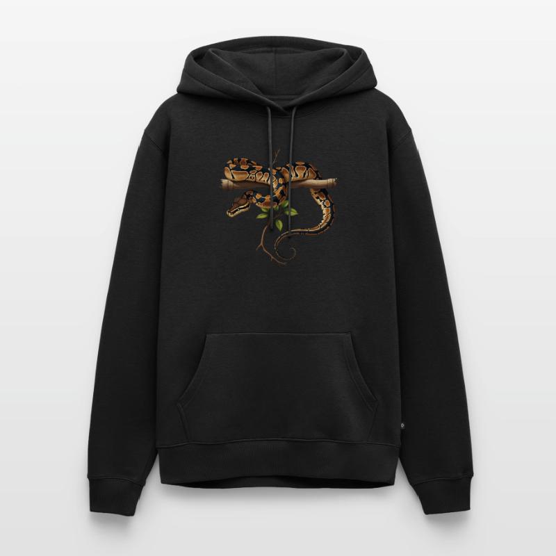 Roi Python Serpents Amoureux Terrarium Python Sweat à capuche Premium bio Homme