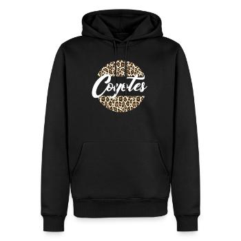 Coyotes High School Maskottchen Sportmannschaft Co - Männer Premium Bio Hoodie - Schwarz - Vorne - Nico (187cm)