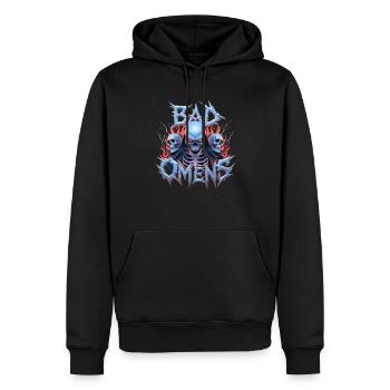 Bad Omens Skeleton Grunge Goth Men's Bad Omens - Männer Premium Bio Hoodie - Schwarz - Vorne - Nico (187cm)