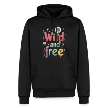 Löwenzahn Pusteblumen Liebhaber Blumen Floral - Männer Premium Bio Hoodie - Schwarz - Vorne - Nico (187cm)
