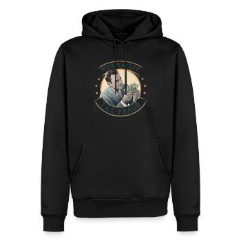 Normalisieren Sie die lustige Steuerhinterziehung - Männer Premium Bio Hoodie - Schwarz - Vorne - Nico (187cm)
