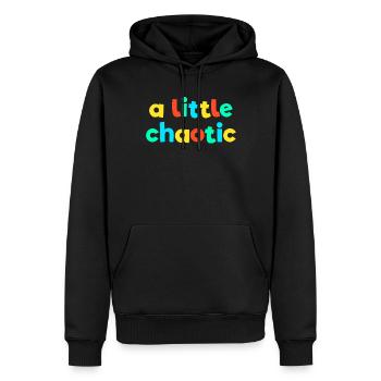 Ein kleiner chaotischer Kid Core, lustiger Brat Ge - Männer Premium Bio Hoodie - Schwarz - Vorne - Nico (187cm)