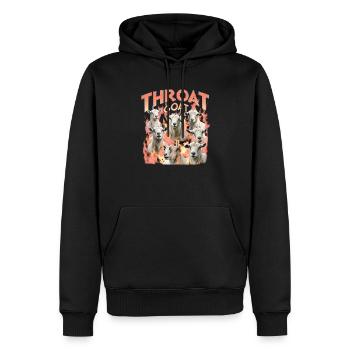 Throat Goat Adult Humor Unangemessen Raunchy - Männer Premium Bio Hoodie - Schwarz - Vorne - Nico (187cm)