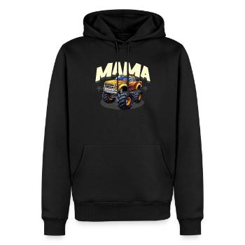 Maman Monster Truck - Sweat à capuche Premium bio Homme - noir - Devant - Nico (187cm)