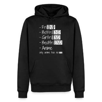 Anime T-Shirts Für Mädchen Jungen Frauen Männer, Anime Liebhaber - Männer Premium Bio Hoodie - Schwarz - Vorne - Nico (187cm)