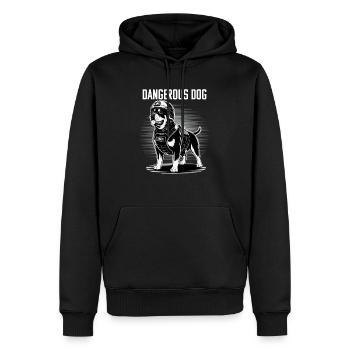 Chiens Rottweiler Amoureux des chiens Rottweiler - Sweat à capuche Premium bio Homme - noir - Devant - Nico (187cm)