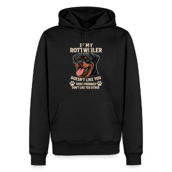 Hunde Rottweiler Hundeliebhaber - Männer Premium Bio Hoodie - Schwarz - Vorne - Nico (187cm)