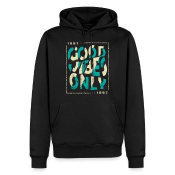 1997 Geburtstag 1997 Jahrgang 1997 Geschenk 1997 - Männer Premium Bio Hoodie - Schwarz - Vorne - Nico (187cm)
