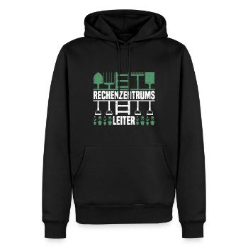 Rechenzentrumsleiter Rechen & Leiter Garten - Männer Premium Bio Hoodie - Schwarz - Vorne - Nico (187cm)