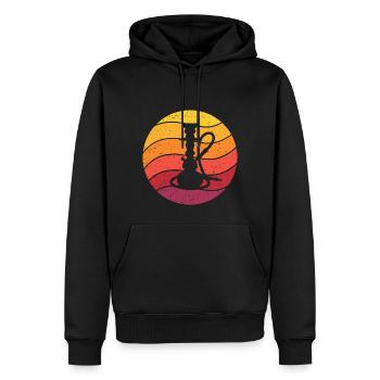 Water Pipe Retro Style Vintage - Men’s Premium Organic Hoodie - black - Front - Nico (187cm)