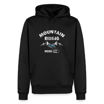 Motoneige et Skidoo Design - Sweat à capuche Premium bio Homme - noir - Devant - Nico (187cm)