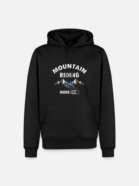 Snowmobiler and Skidoo Design - Men’s Premium Organic Hoodie - black