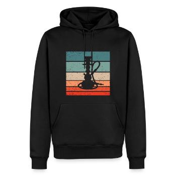 Water Pipe Retro Style Vintage - Men’s Premium Organic Hoodie - black - Front - Nico (187cm)
