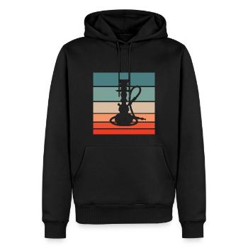 Water Pipe Retro Style Vintage - Men’s Premium Organic Hoodie - black - Front - Nico (187cm)