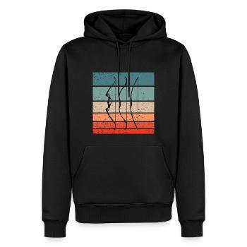 Archery Retro Style Vintage - Men’s Premium Organic Hoodie - black - Front - Nico (187cm)
