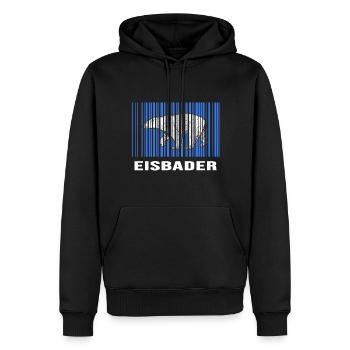 Eisbader Winterschwimmer geht eiskalt Eisbaden - Männer Premium Bio Hoodie - Schwarz - Vorne - Nico (187cm)