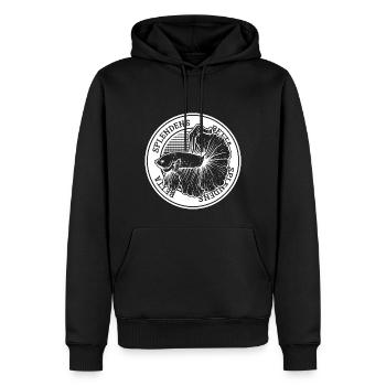 Betta Splendens Tattoo Siamesischer Kampffisch - Männer Premium Bio Hoodie - Schwarz - Vorne - Nico (187cm)