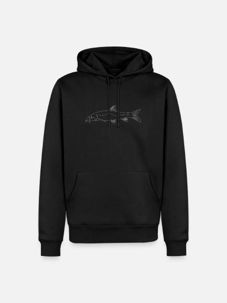 Barbe Fish - Men’s Premium Organic Hoodie - black
