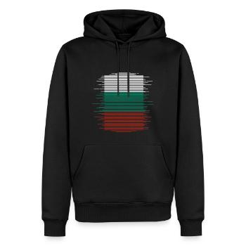 Bulgarien Flagge Bulgarische Fahne Goldstrand - Männer Premium Bio Hoodie - Schwarz - Vorne - Nico (187cm)