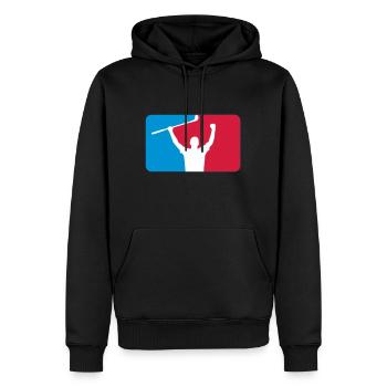 Golf - Sweat à capuche Premium bio Homme - noir - Devant - Nico (187cm)