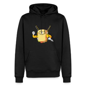 Sandwich Ninja Karate Warrior Japan Geschenk - Männer Premium Bio Hoodie - Schwarz - Vorne - Nico (187cm)