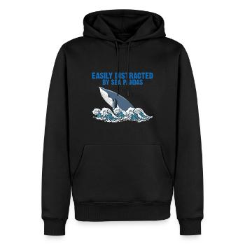Wal Wale Ozean Meer Meeresbiologe Tauchen Taucher - Männer Premium Bio Hoodie - Schwarz - Vorne - Nico (187cm)