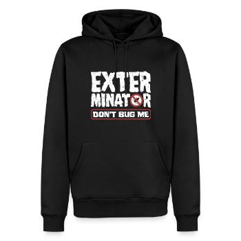 Pest Control Technician Exterminator Dont Bug Me - Männer Premium Bio Hoodie - Schwarz - Vorne - Nico (187cm)