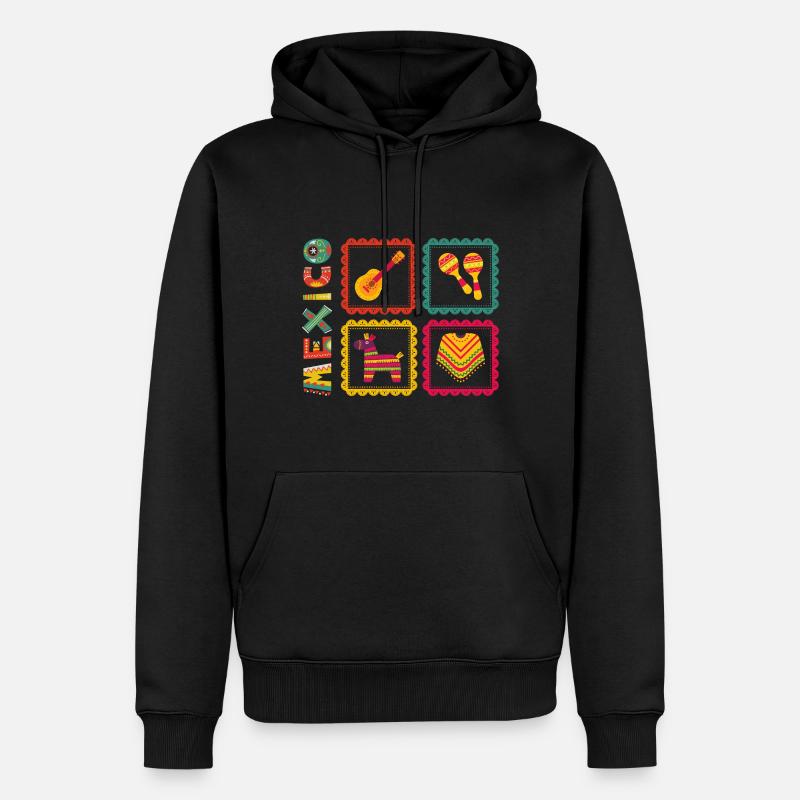 mexico - Männer Premium Bio Hoodie - Schwarz